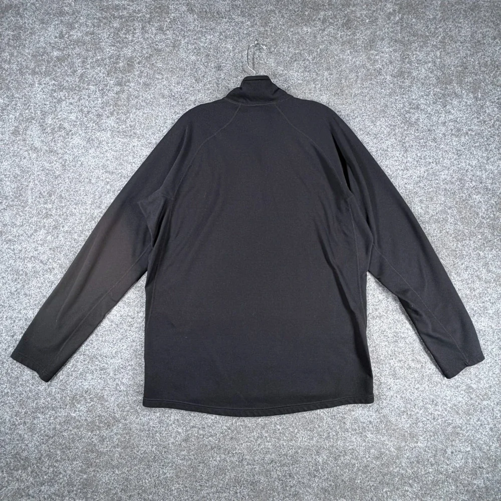 Patagonia Activewear Top Mens XL Black Capilene 3 Thermal Lightweight Zip-Neck‎